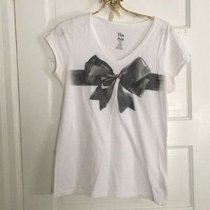 White Bow T shirt